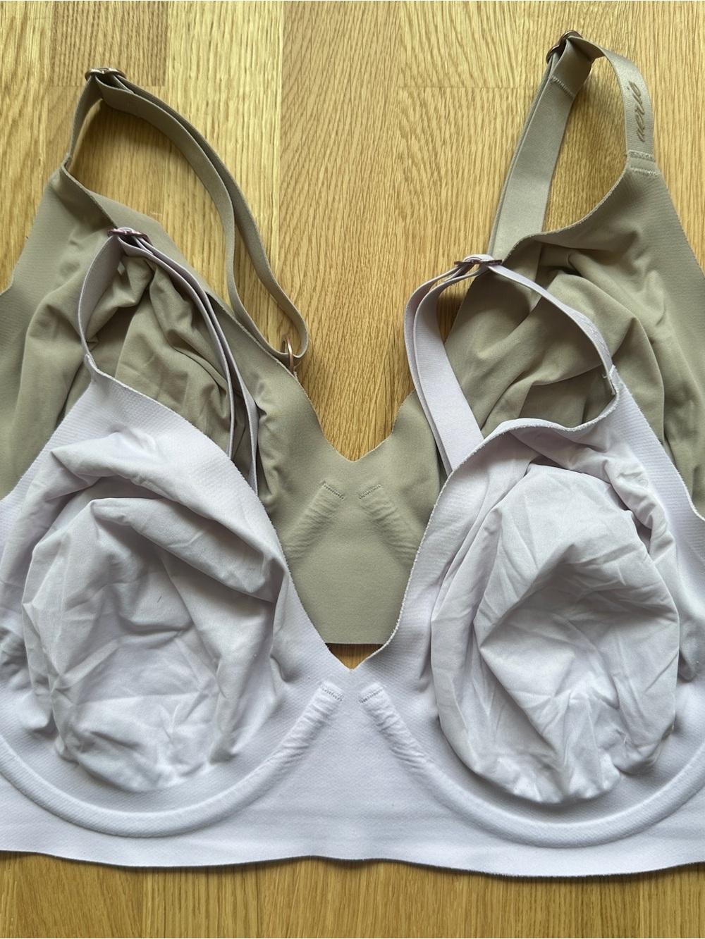 aerie Smoothez Bra Bundle in Nude and Lavender